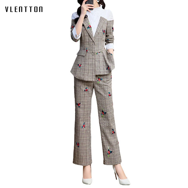 Spring Vintage Women's Pant Suits Irregular Print Spliced Blazer & Pencil Trouser Female Two Piece Sets Long Sleeve Office Suit
Spring Vintage Women's Pant Suits Irregular Print Spliced Blazer & Pencil Trouser Female Two Piece Sets Long Sleeve Office Suit