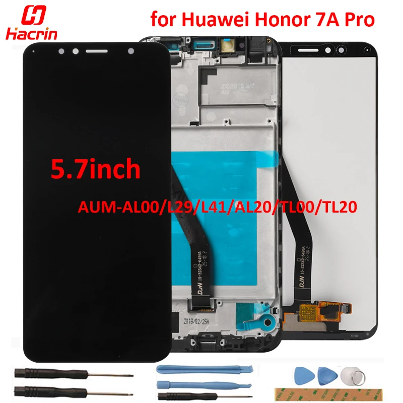 LCD Screen for Huawei Honor 7A Pro LCD Display+Touch Screen for Huawei Honor 7A AUM-AL00/L29/L41/AL20/TL00/TL20 LCD display 5.7
LCD Screen for Huawei Honor 7A Pro LCD Display+Touch Screen for Huawei Honor 7A AUM-AL00/L29/L41/AL20/TL00/TL20 LCD display 5.7
