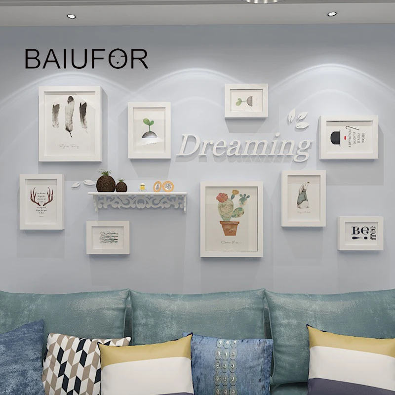 BAIUFOR Europe Style 9 pcs/set White Nordic Photo Frame,Wall Wooden Picture Photo Frame Set,Wall Collage Combination Frame Decor
BAIUFOR Europe Style 9 pcs/set White Nordic Photo Frame,Wall Wooden Picture Photo Frame Set,Wall Collage Combination Frame Decor