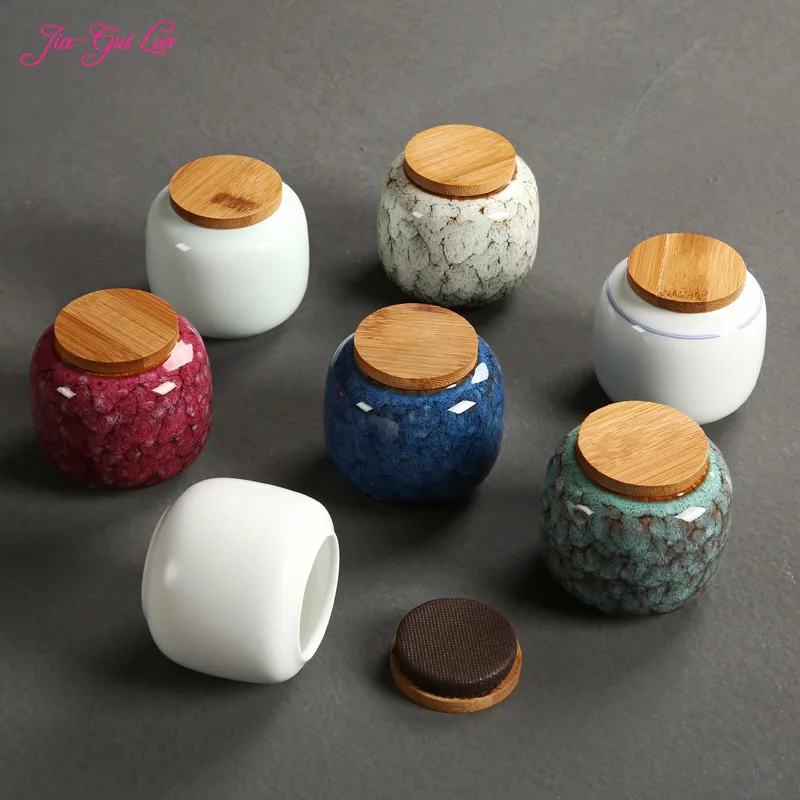 JIA-GUI LUO Ceramic Tea Box Portable Travel Storage Box Dried Fruit Coffee Bean Storage Box Storage Tank D005
JIA-GUI LUO Ceramic Tea Box Portable Travel Storage Box Dried Fruit Coffee Bean Storage Box Storage Tank D005
