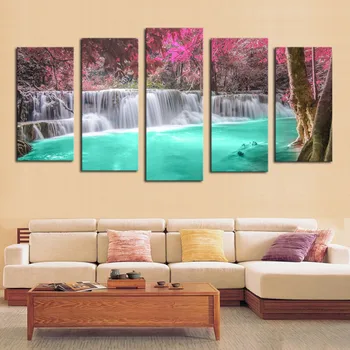 5 Panel Wall Pictures for Living Room Art Pink Waterfall Canvas Painting Modular Picture Posters and Prints Cuadros Decoracion
5 Panel Wall Pictures for Living Room Art Pink Waterfall Canvas Painting Modular Picture Posters and Prints Cuadros Decoracion