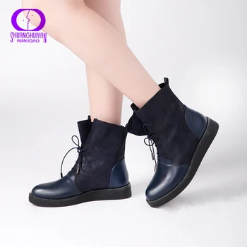 AIMEIGAO New Autumn Women Ankle Boots Platform Flats Women Lace Up Casual Boots Fashion Soft Leather Big Size Boots For Women
AIMEIGAO New Autumn Women Ankle Boots Platform Flats Women Lace Up Casual Boots Fashion Soft Leather Big Size Boots For Women