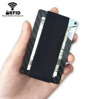 New 2020 Men Metal Mini Card Holder Carbon Fiber Rfid Wallet Blocking Portable ID Card Case Men Aluminum Clip Pocket Porte Carte
New 2020 Men Metal Mini Card Holder Carbon Fiber Rfid Wallet Blocking Portable ID Card Case Men Aluminum Clip Pocket Porte Carte