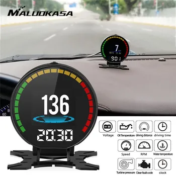MALUOKASA Universal P15 Car HUD Head Up Display OBD2 Overspeed Warning Projector GPS Speedometer Gauge Alarm For All Vehicle
MALUOKASA Universal P15 Car HUD Head Up Display OBD2 Overspeed Warning Projector GPS Speedometer Gauge Alarm For All Vehicle
