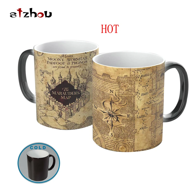 Harri Potter Color Changing Mug Cosplay he Marauder's Map Cartoon cup toy mark Kitchen
Harri Potter Color Changing Mug Cosplay he Marauder's Map Cartoon cup toy mark Kitchen