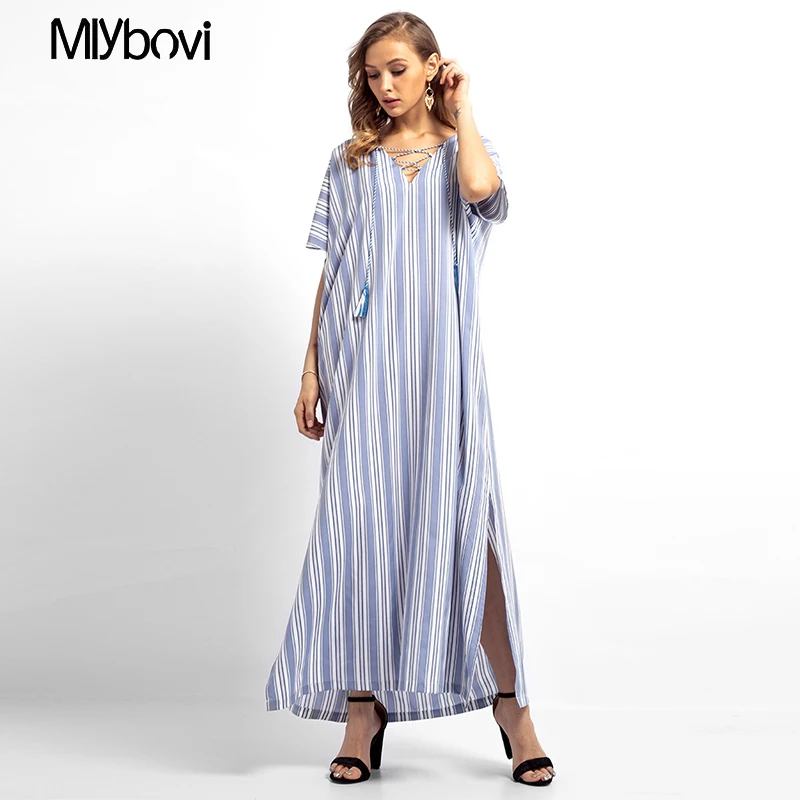 Stripe Cotton Floral Embroidery Abaya Middle East Arab Dubai Muslim Robe Maxi Dress Women Moroccan Burka Kaftan Islamic Dresses
Stripe Cotton Floral Embroidery Abaya Middle East Arab Dubai Muslim Robe Maxi Dress Women Moroccan Burka Kaftan Islamic Dresses