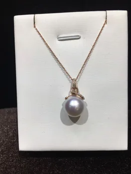12-12.5MM natural southsea pearl pendant 18K rose gold with diamond luxury genuine jewelry birthday gift every day wear
12-12.5MM natural southsea pearl pendant 18K rose gold with diamond luxury genuine jewelry birthday gift every day wear