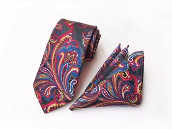 Designer's Men Tie Hanky Sets Classic Paisley 100% Silk Necktie with Pocket Square
Designer's Men Tie Hanky Sets Classic Paisley 100% Silk Necktie with Pocket Square