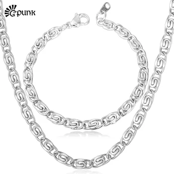 Jewelry Sets Fashion Men 316L Titanium Stainless Steel NEVER FADE Chunky Necklace Bracelet Men Jewelry Sets Jewelry (VITO S5483)
Jewelry Sets Fashion Men 316L Titanium Stainless Steel NEVER FADE Chunky Necklace Bracelet Men Jewelry Sets Jewelry (VITO S5483)