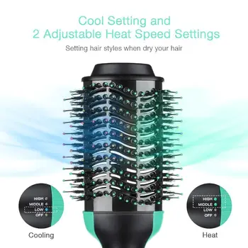 Professional One Step below Hair Dryer Brush volumizer 2 in 1 Straightener and Curler Hot Air Curling iron Rotating Comb Hot Air
Professional One Step below Hair Dryer Brush volumizer 2 in 1 Straightener and Curler Hot Air Curling iron Rotating Comb Hot Air