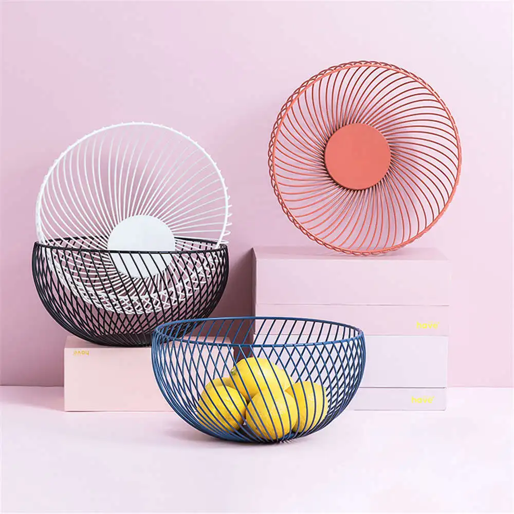 Nordic Minimalist Wrought Iron Fruit Basket Living Room Creative Storage Basket Multi-functional Home Snacks Fruit Plate
Nordic Minimalist Wrought Iron Fruit Basket Living Room Creative Storage Basket Multi-functional Home Snacks Fruit Plate