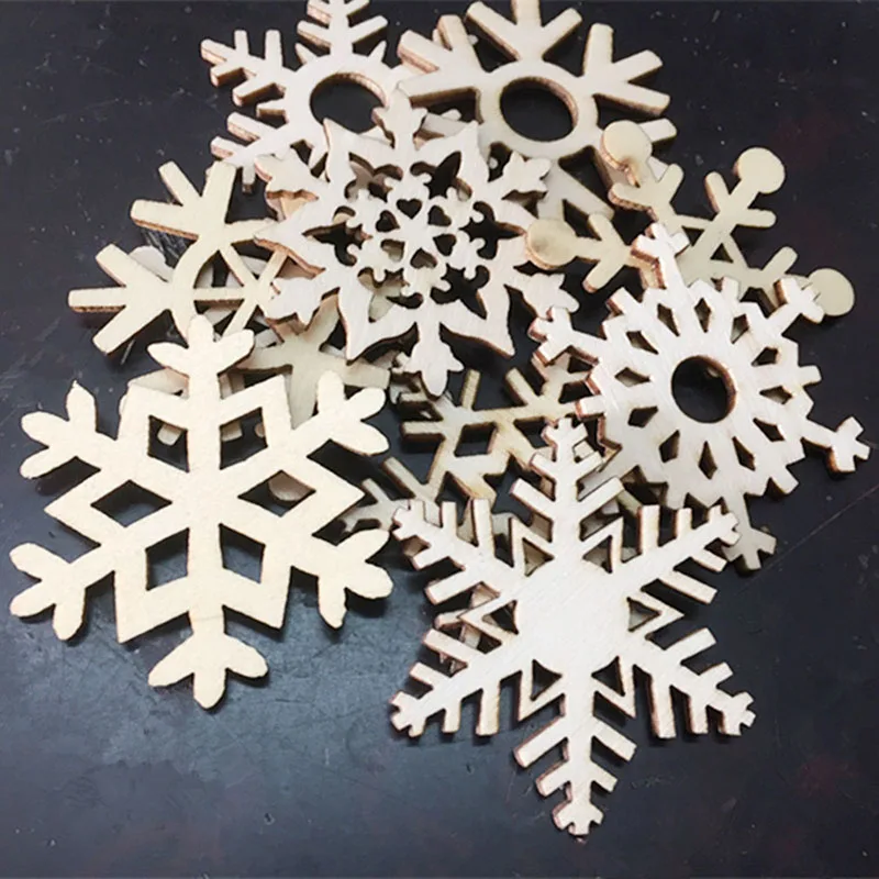 10Pcs Wooden Snowflake Christmas Gift Tree Hanging Ornament New-Year Tree Decorations Home Christmas Hanging Ornaments
10Pcs Wooden Snowflake Christmas Gift Tree Hanging Ornament New-Year Tree Decorations Home Christmas Hanging Ornaments