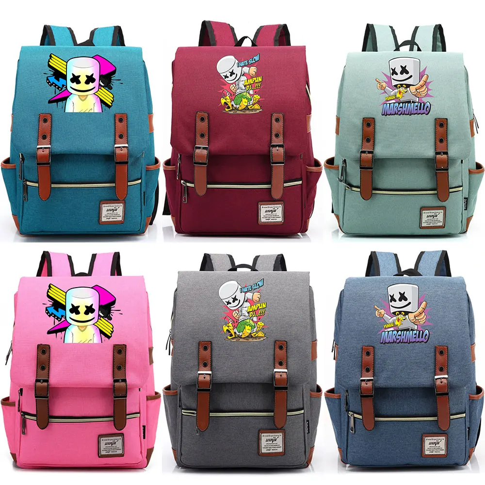 Colorful Rainbow Electronic Music DJ Marshmello Boy Girl Student Blet School bag Teenagers Canvas Women Bagpack Men Backpack
Colorful Rainbow Electronic Music DJ Marshmello Boy Girl Student Blet School bag Teenagers Canvas Women Bagpack Men Backpack