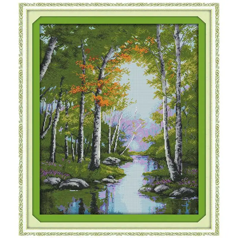 The stream autumn Counted Cross Stitch 11CT 14CT Cross Stitch Set Wholesale scenery Cross-stitch Kit Embroidery Needlework
The stream autumn Counted Cross Stitch 11CT 14CT Cross Stitch Set Wholesale scenery Cross-stitch Kit Embroidery Needlework