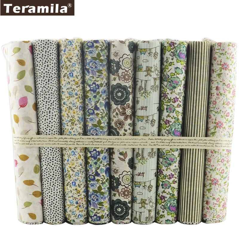 9 Designs Cotton Fabric "Retro Turquoise" Fat Quarter Bundle Tilda Quilting scrapbooking Patchwork Cloth 50CMx50CM/Piece W3B5-8
9 Designs Cotton Fabric "Retro Turquoise" Fat Quarter Bundle Tilda Quilting scrapbooking Patchwork Cloth 50CMx50CM/Piece W3B5-8