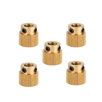 5pcs Brass Gear 26/40 Teeth Extrusion Wheel 5MM M3 Screw MK7/MK8 extruder for anet ender 3 cr-10 cr-10s 3D printer Parts
5pcs Brass Gear 26/40 Teeth Extrusion Wheel 5MM M3 Screw MK7/MK8 extruder for anet ender 3 cr-10 cr-10s 3D printer Parts