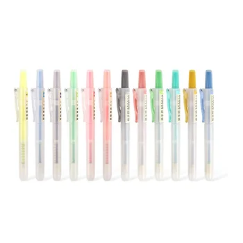 24pcs/Lot Click color Highlighter marker pen Fluorescent sport liner pens Stationery Office School supplies Canetas escolar F464
24pcs/Lot Click color Highlighter marker pen Fluorescent sport liner pens Stationery Office School supplies Canetas escolar F464