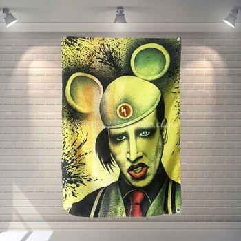 "Marilyn Manson" Rock Music Poster Banners Bar Cafe Hotel Theme Wall Decor Hanging Art Waterproof Cloth Polyester Fabric Flags
"Marilyn Manson" Rock Music Poster Banners Bar Cafe Hotel Theme Wall Decor Hanging Art Waterproof Cloth Polyester Fabric Flags