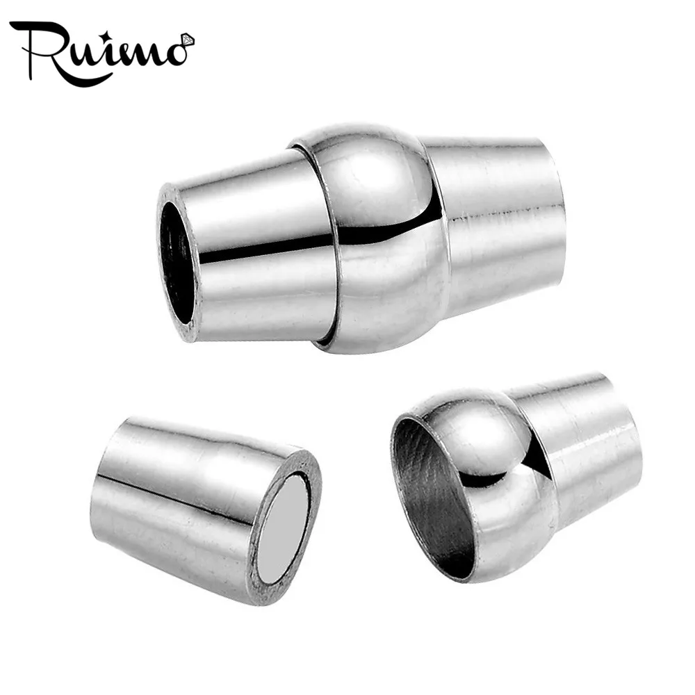 RUIMO High Polished 316l Stainless Steel 13*8mm Magnet Hook Magnetic Clasp 4mm Hole Size Leather Bracelet Clasp Jewelry Finding
RUIMO High Polished 316l Stainless Steel 13*8mm Magnet Hook Magnetic Clasp 4mm Hole Size Leather Bracelet Clasp Jewelry Finding