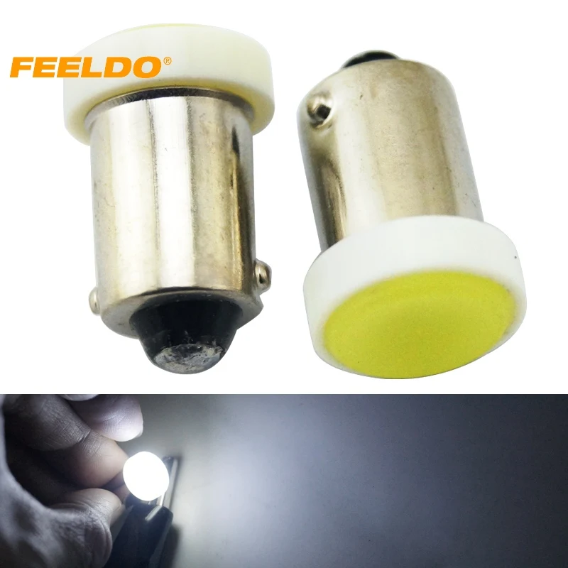 FEELDO 50Pcs White Car Interior BA9S T4W COB 1LED Bulb Reading LED Light Lamp Styling DC12V #HQ1034 | Автомобили и мотоциклы