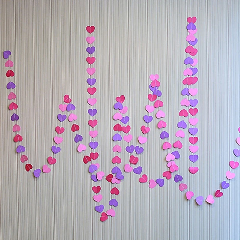 4M Colorful Heart Paper Party Wedding Decorations Long Paper Garland Handmade Ornaments Kids Event & Party Supplies
4M Colorful Heart Paper Party Wedding Decorations Long Paper Garland Handmade Ornaments Kids Event & Party Supplies