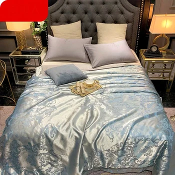 New 100% pure cotton Satin jacquard Soft Quilts Bedding Comforter Adults home high quality Duvet Summer Air conditioner quilt
New 100% pure cotton Satin jacquard Soft Quilts Bedding Comforter Adults home high quality Duvet Summer Air conditioner quilt