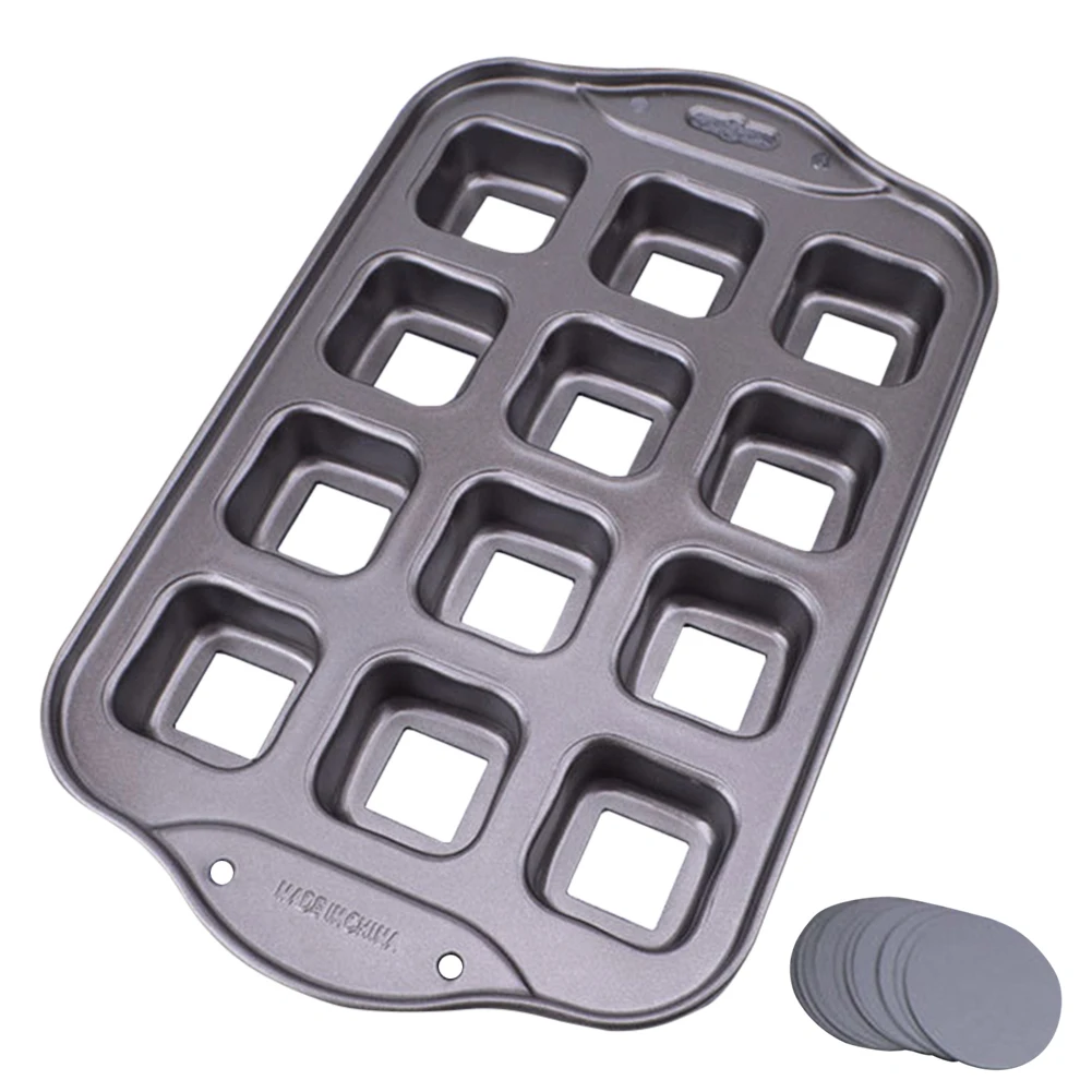12 Cavities Cake Kitchen Tools Cake Pan Bakeware Baking Tin Bread Non-stick Square Mold
12 Cavities Cake Kitchen Tools Cake Pan Bakeware Baking Tin Bread Non-stick Square Mold