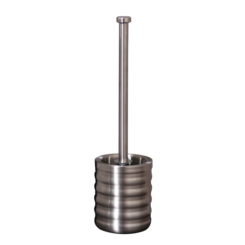 Black toilet brush 304 stainless steel double corrugated toilet brush set LO64311 
Black toilet brush 304 stainless steel double corrugated toilet brush set LO64311