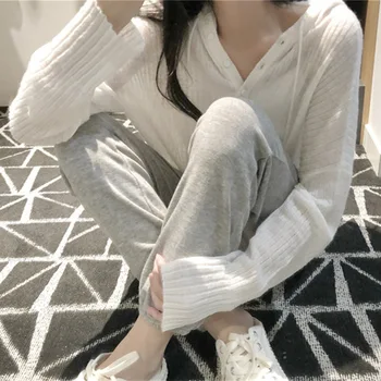 Knit Cotton Two-Piece Sets Drawstring Pants Bodycon Hooded Sweater 2019 Spring Button Pocket Full Length 2 Piece Outfits Casual
Knit Cotton Two-Piece Sets Drawstring Pants Bodycon Hooded Sweater 2019 Spring Button Pocket Full Length 2 Piece Outfits Casual