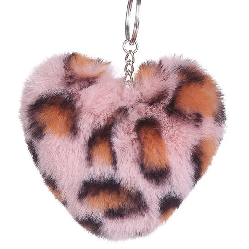 New Lovely Heart Shape Rabbit Fur Ball Golden Keychain with Leopard Printing Handbag PomPom Charm Key Ring
New Lovely Heart Shape Rabbit Fur Ball Golden Keychain with Leopard Printing Handbag PomPom Charm Key Ring