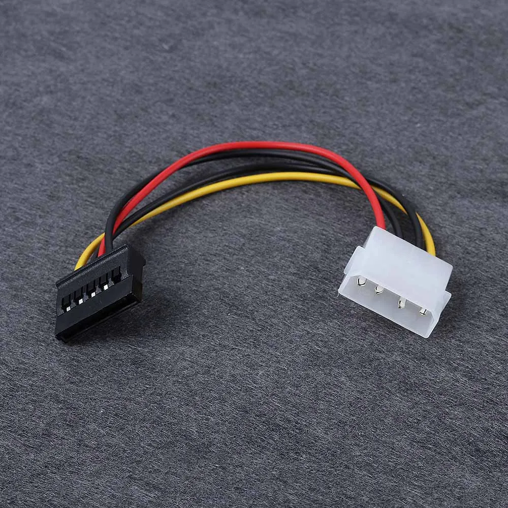 5pcs Universal SATA 15pin Male Power Cable to Molex IDE 4pin Female Power Drive Adapter
5pcs Universal SATA 15pin Male Power Cable to Molex IDE 4pin Female Power Drive Adapter