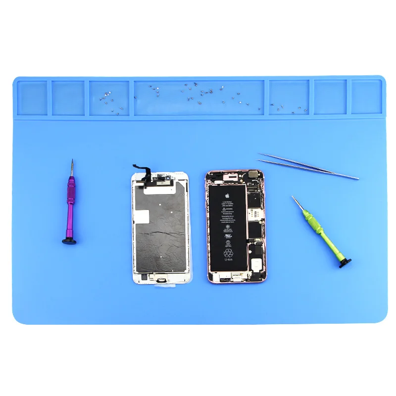 2 Colors 49x35cm Heat Insulation Silicone Pad Desk Mat Maintenance Platform BGA Soldering Repair Station Hot Gun Partner
2 Colors 49x35cm Heat Insulation Silicone Pad Desk Mat Maintenance Platform BGA Soldering Repair Station Hot Gun Partner