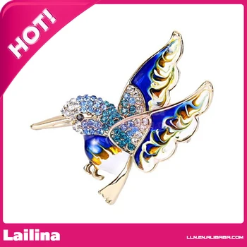 100pcs/lot Gold-Tone Crystal Lovely Humming Bird Brooch Pin Blue
100pcs/lot Gold-Tone Crystal Lovely Humming Bird Brooch Pin Blue