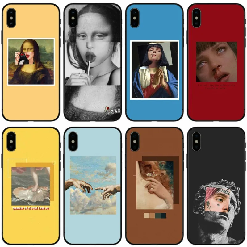 Funny Leonardo da Vinci Mona Lisa Pat Cover Soft Silicone black TPU Phone Case For iPhone X XR XS MAX 5 5S SE 6 6S Plus 7 8 Plus
Funny Leonardo da Vinci Mona Lisa Pat Cover Soft Silicone black TPU Phone Case For iPhone X XR XS MAX 5 5S SE 6 6S Plus 7 8 Plus