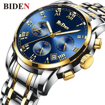 BIDEN Clock Man Luxury Brand 2018 Fashion Quartz Wristwatches Business Men Watches Stainless Steel Waterproof Male Watch relogio
BIDEN Clock Man Luxury Brand 2018 Fashion Quartz Wristwatches Business Men Watches Stainless Steel Waterproof Male Watch relogio