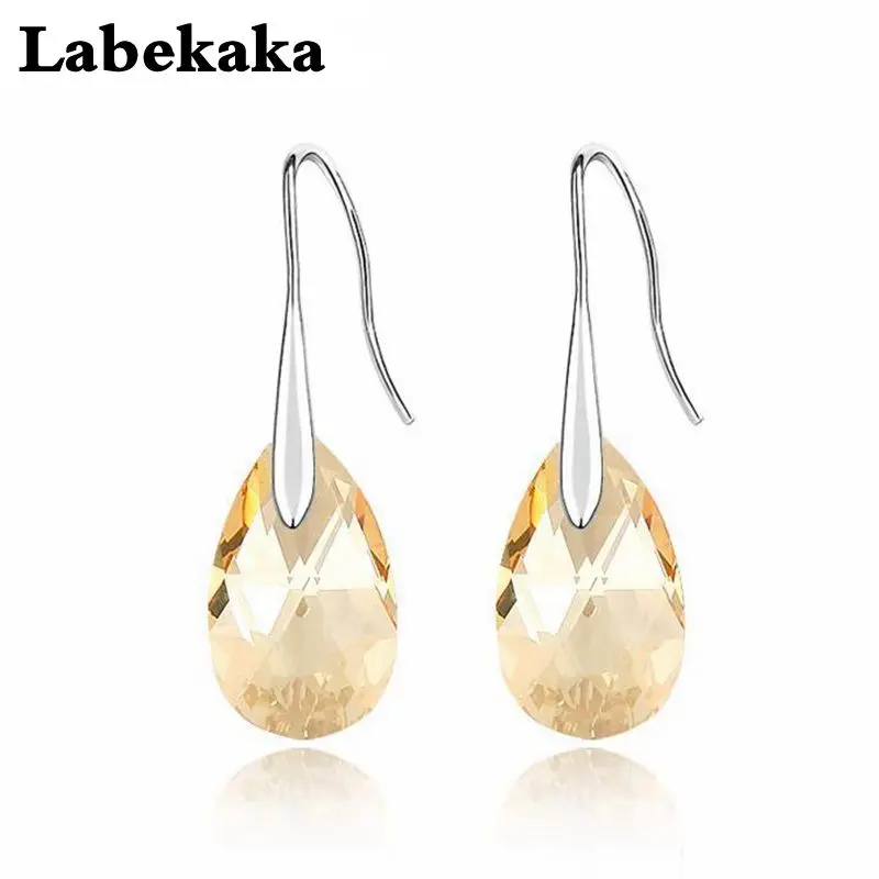 Labekaka Dangle Water Drop Fine Earrings 100% Original embellished with Crystal from Swarovski Piercing Women Party Accessories
Labekaka Dangle Water Drop Fine Earrings 100% Original embellished with Crystal from Swarovski Piercing Women Party Accessories