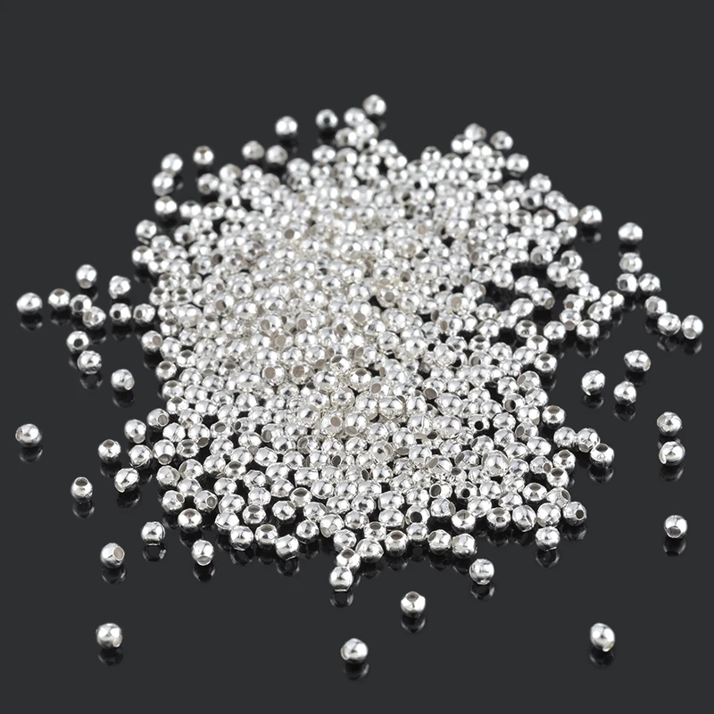 3000PCs 2mm Mini Smooth Round Spacers Beads For Jewelry Making Silver Plated Color Metal DIY Dindings Fit Bracelet Necklace
3000PCs 2mm Mini Smooth Round Spacers Beads For Jewelry Making Silver Plated Color Metal DIY Dindings Fit Bracelet Necklace