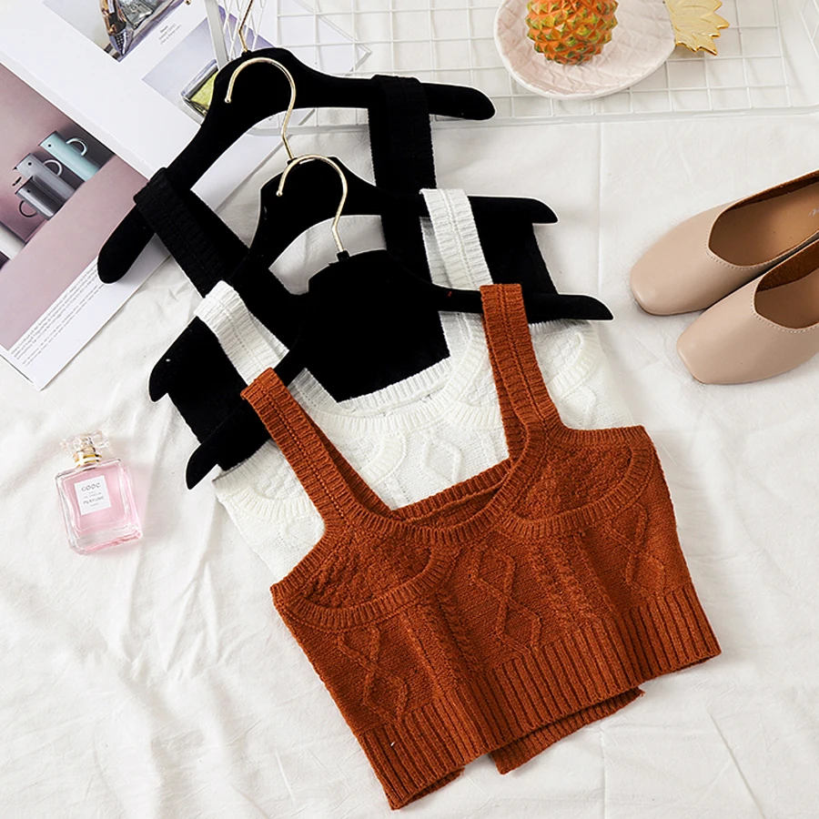 Women Frill Trim Cami Knitted Crop Top 2019 Summer Slim Clothing Sexy Party Club Top White Black Spaghetti Strap Plain Vest
Women Frill Trim Cami Knitted Crop Top 2019 Summer Slim Clothing Sexy Party Club Top White Black Spaghetti Strap Plain Vest