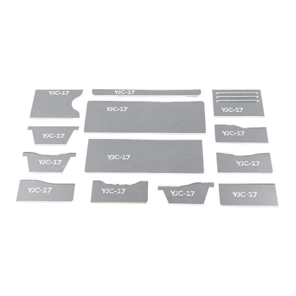 13Pcs Acrylic Wallet Pattern Stencil Template Set Moulds Ruler Drawing Leather Craft DIY Handmade Tools
13Pcs Acrylic Wallet Pattern Stencil Template Set Moulds Ruler Drawing Leather Craft DIY Handmade Tools