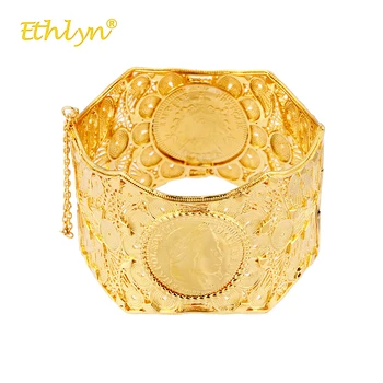 Bracelets For Women Yellow Gold Color Bangles Vintage Napoleon Round Hollow Jewelry Ethnic Wide Female bracelets & bangle B97
Bracelets For Women Yellow Gold Color Bangles Vintage Napoleon Round Hollow Jewelry Ethnic Wide Female bracelets & bangle B97