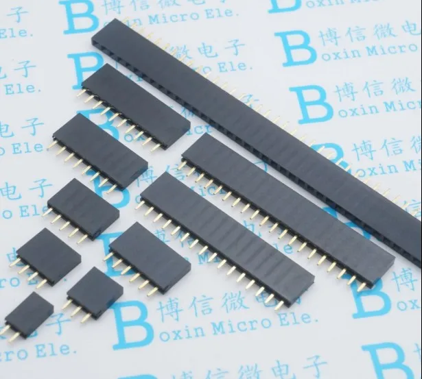 10PCS/Lot 2.54mm Single Row Female Pin header Straight 2P/3P/4P/5P/6P/7P/8P/9P/10P/12P/14P/15P/16P/20P/40P
10PCS/Lot 2.54mm Single Row Female Pin header Straight 2P/3P/4P/5P/6P/7P/8P/9P/10P/12P/14P/15P/16P/20P/40P