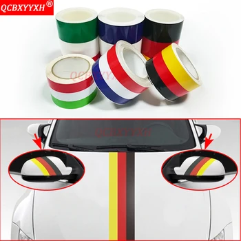 QCBXYYXH Car-styling 7.5cm/15cm*100cm German France Italy Flag 3 Colors Stripe Decal Bumper Car Body Stickers Auto Accessories
QCBXYYXH Car-styling 7.5cm/15cm*100cm German France Italy Flag 3 Colors Stripe Decal Bumper Car Body Stickers Auto Accessories