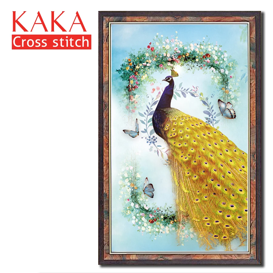Cross stitch kits Embroidery needlework sets with printed pattern 11CT-canvas for Home Decor Painting Animals Full NCKA035 | Дом и сад