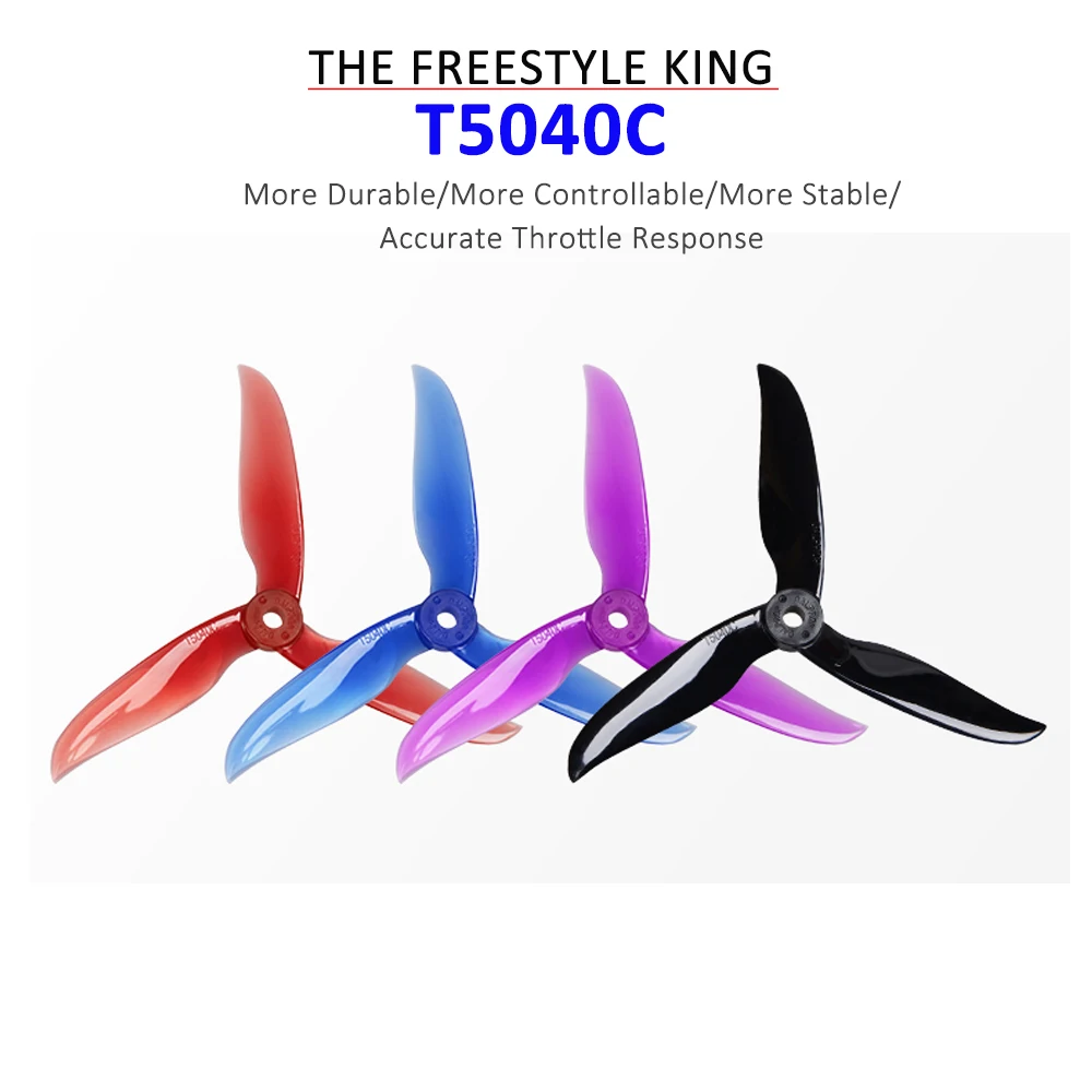 8pcs DALPROP CYCLONE T5040C T5040 V2 5040 3Blade propeller for FPV Freestyle Drone Quadcopter
8pcs DALPROP CYCLONE T5040C T5040 V2 5040 3Blade propeller for FPV Freestyle Drone Quadcopter