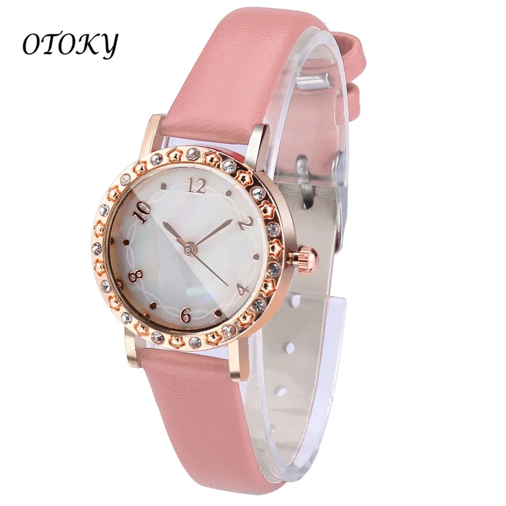 OTOKY Watches Women Casual Shell Dial Diamond Encrusted Convex Glass Simple Temperament Lady Watch reloj mujer relogio feminino
OTOKY Watches Women Casual Shell Dial Diamond Encrusted Convex Glass Simple Temperament Lady Watch reloj mujer relogio feminino