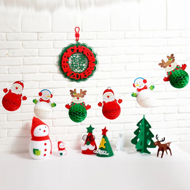 Christmas Decoration Banner Flag New Year Party Decoration Props Cute Santa Snowman Elk Garlands Christmas Party Home Decorative
Christmas Decoration Banner Flag New Year Party Decoration Props Cute Santa Snowman Elk Garlands Christmas Party Home Decorative