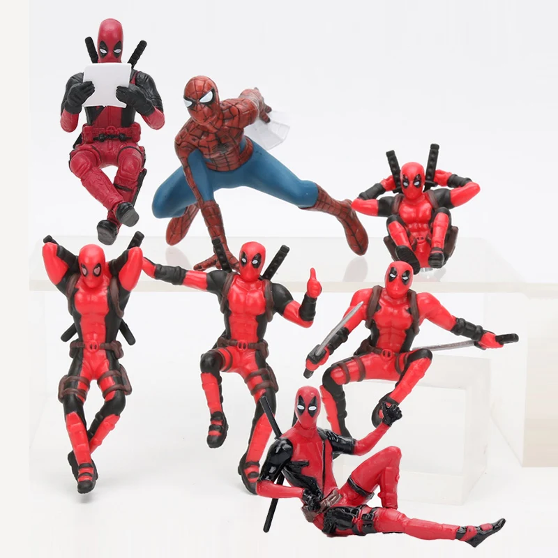 7cm Deadpool Wade Wilson Mini PVC Action Figure Collectible Model Toy Cup Decoration Doll spider man
7cm Deadpool Wade Wilson Mini PVC Action Figure Collectible Model Toy Cup Decoration Doll spider man