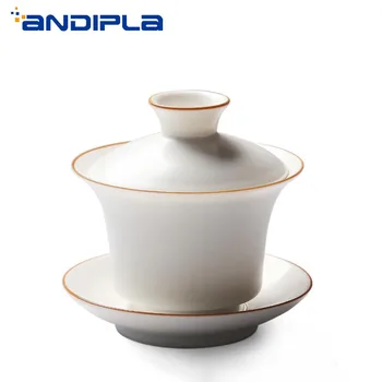 

150ml Japanese Style White Porcelain Gaiwan Kung Fu Tea Set Boutique Handmade Master Cup Ceramics Teapot Tea Maker Home Decor