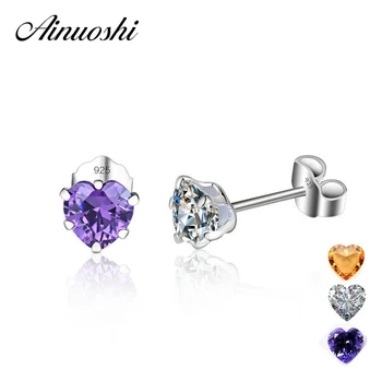 AINUOSHI Cute Heart Stud Earring Austrian Crystal Pure 925 Sterling Silver Earrings for Women Wedding Party Gift Purple White
AINUOSHI Cute Heart Stud Earring Austrian Crystal Pure 925 Sterling Silver Earrings for Women Wedding Party Gift Purple White