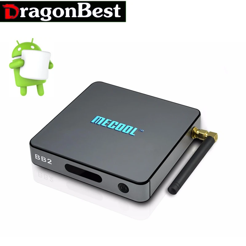 

Android 6.0 TV Box  MECOOL BB2 Amlogic S912 64 bit Octa core ARM Cortex-A53 2G 16G WiFi bt4.0 2.4G/5.8G H.265 4K Player